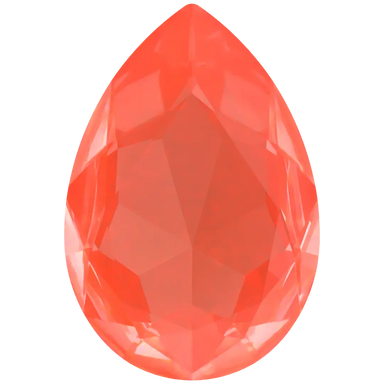 Swarovski Fancy Stones Large Pear (4327) Crystal Orange Ignite UNFOILED - Bluestreak Crystals