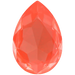 Swarovski Fancy Stones Large Pear (4327) Crystal Orange Ignite UNFOILED - Bluestreak Crystals