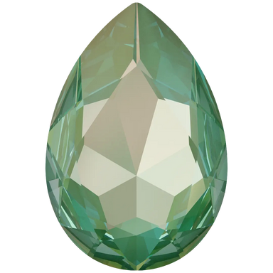 Swarovski Fancy Stones Large Pear (4327) Crystal Silky Sage Delite UNFOILED - Bluestreak Crystals