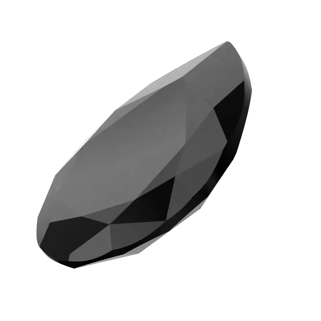 Swarovski Fancy Stones Large Pear (4327) Jet UNFOILED - Bluestreak Crystals