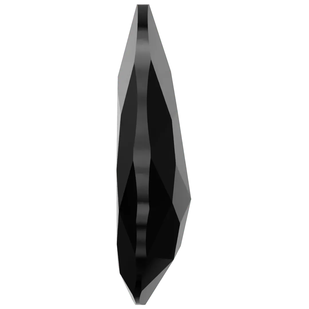 Swarovski Fancy Stones Large Pear (4327) Jet UNFOILED - Bluestreak Crystals