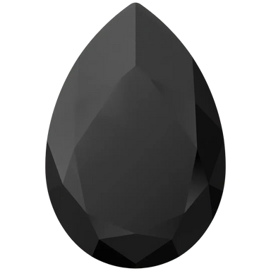 Swarovski Fancy Stones Large Pear (4327) Jet UNFOILED - Bluestreak Crystals