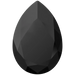 Swarovski Fancy Stones Large Pear (4327) Jet UNFOILED - Bluestreak Crystals