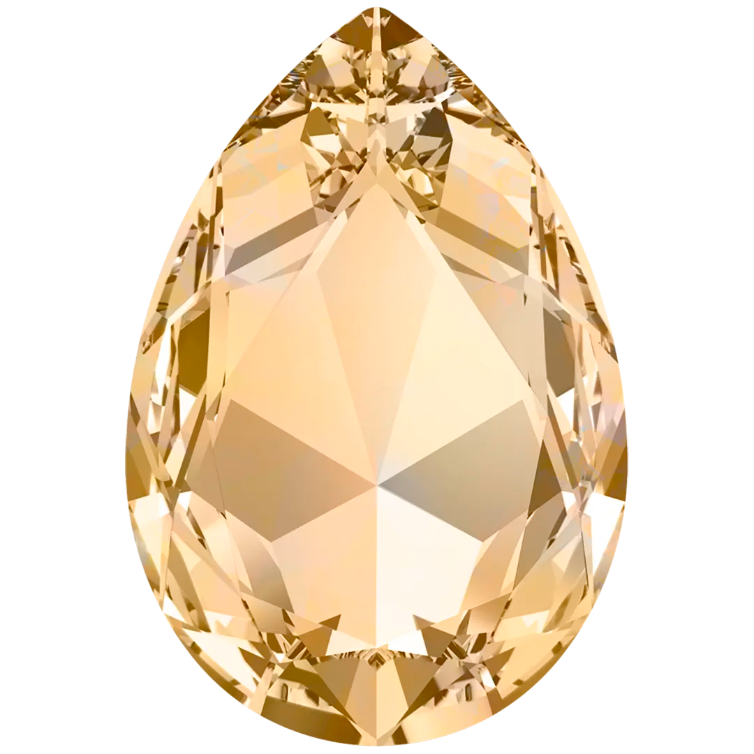 Swarovski Fancy Stones Large Pear (4327) Light Colorado Topaz - Bluestreak Crystals