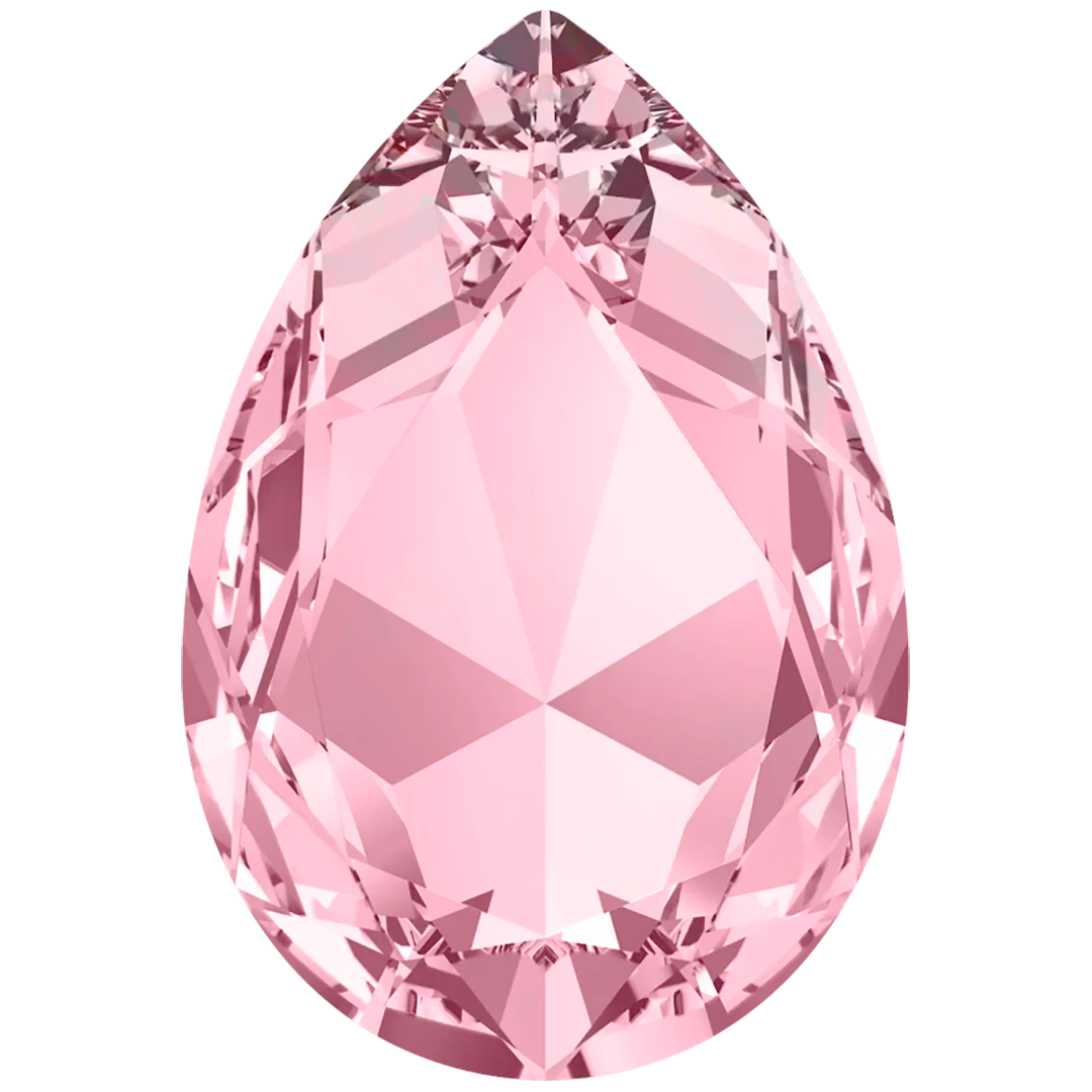 Swarovski Fancy Stones Large Pear (4327) Light Rose - Bluestreak Crystals