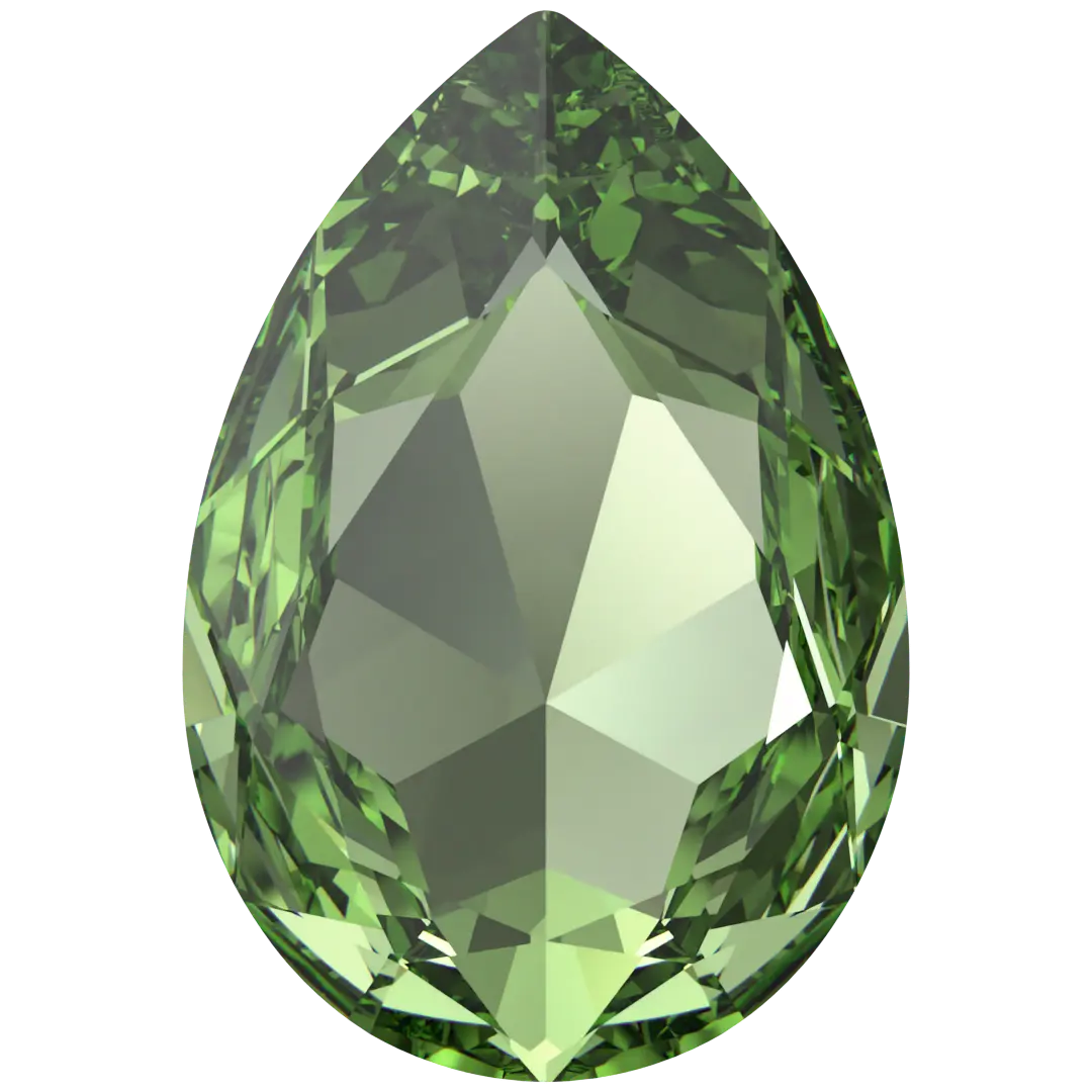 Swarovski Fancy Stones Large Pear (4327) Recreated Peridot - Bluestreak Crystals