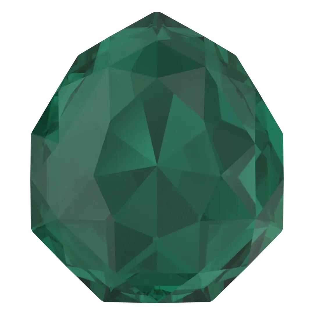 Swarovski Fancy Stones Majestic (4329) Emerald Ignite UNFOILED - Bluestreak Crystals