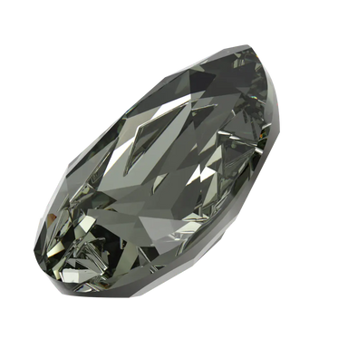 Swarovski Fancy Stones Mirage Pear (4390) Black Diamond - Bluestreak Crystals