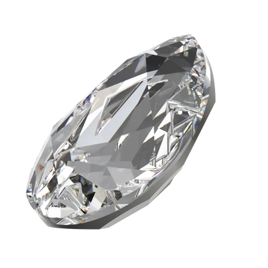 Swarovski Fancy Stones Mirage Pear (4390) Crystal - Bluestreak Crystals