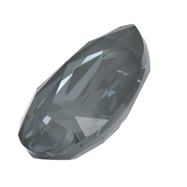 Swarovski Fancy Stones Mirage Pear (4390) Crystal Dark Grey Ignite UNFOILED - Bluestreak Crystals
