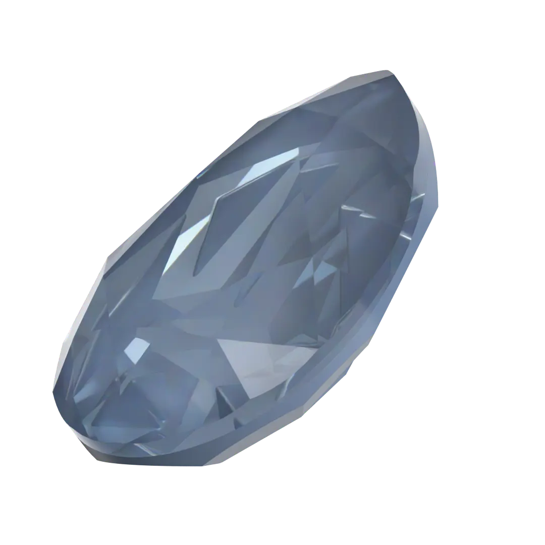 Swarovski Fancy Stones Mirage Pear (4390) Crystal Denim Ignite UNFOILED - Bluestreak Crystals