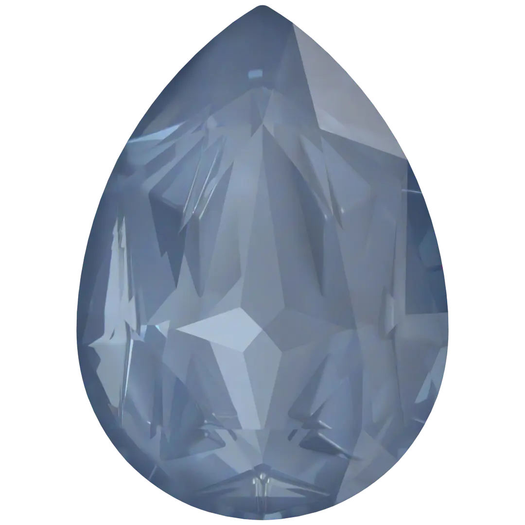 Swarovski Fancy Stones Mirage Pear (4390) Crystal Denim Ignite UNFOILED - Bluestreak Crystals