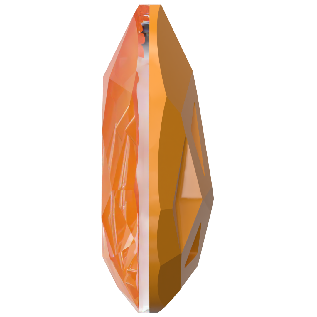 Swarovski Fancy Stones Mirage Pear (4390) Crystal Mango Ignite UNFOILED - Bluestreak Crystals