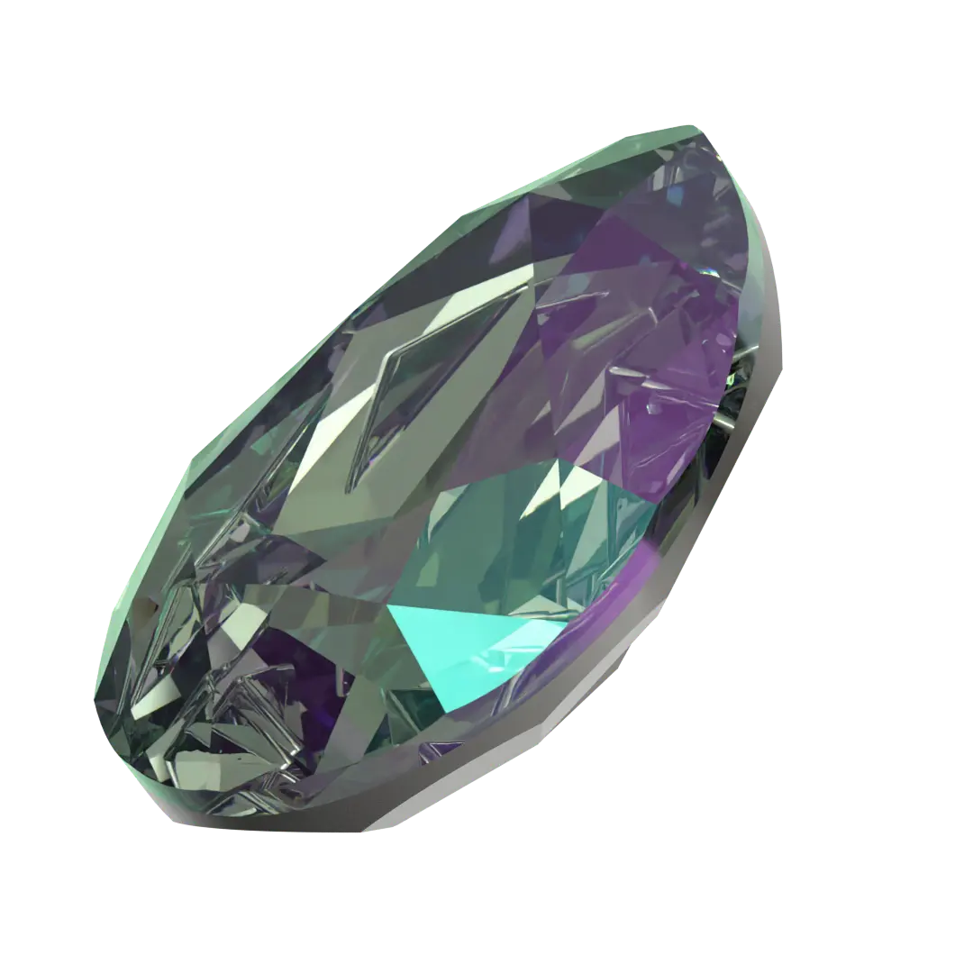 Swarovski Fancy Stones Mirage Pear (4390) Crystal Paradise Shine - Bluestreak Crystals