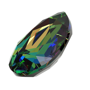 Swarovski Fancy Stones Mirage Pear (4390) Crystal Vitrail Medium - Bluestreak Crystals