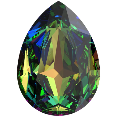 Swarovski Fancy Stones Mirage Pear (4390) Crystal Vitrail Medium - Bluestreak Crystals