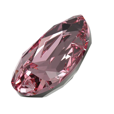 Swarovski Fancy Stones Mirage Pear (4390) Light Rose - Bluestreak Crystals