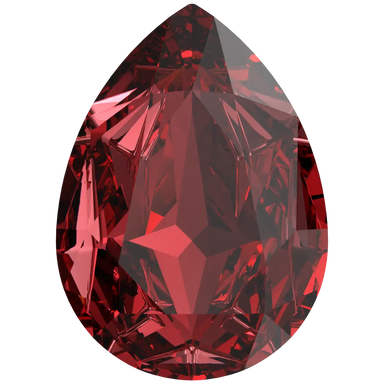 Swarovski Fancy Stones Mirage Pear (4390) Scarlet - Bluestreak Crystals