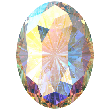 Swarovski Fancy Stones Mystic Oval (4160) Crystal AB - Bluestreak Crystals