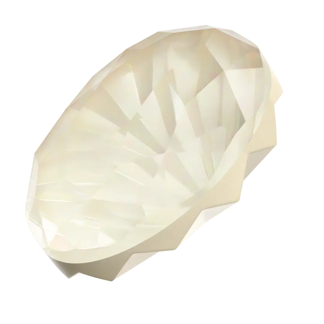 Swarovski Fancy Stones Mystic Oval (4160) Crystal Linen Ignite UNFOILED - Bluestreak Crystals