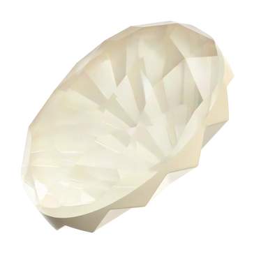 Swarovski Fancy Stones Mystic Oval (4160) Crystal Linen Ignite UNFOILED - Bluestreak Crystals