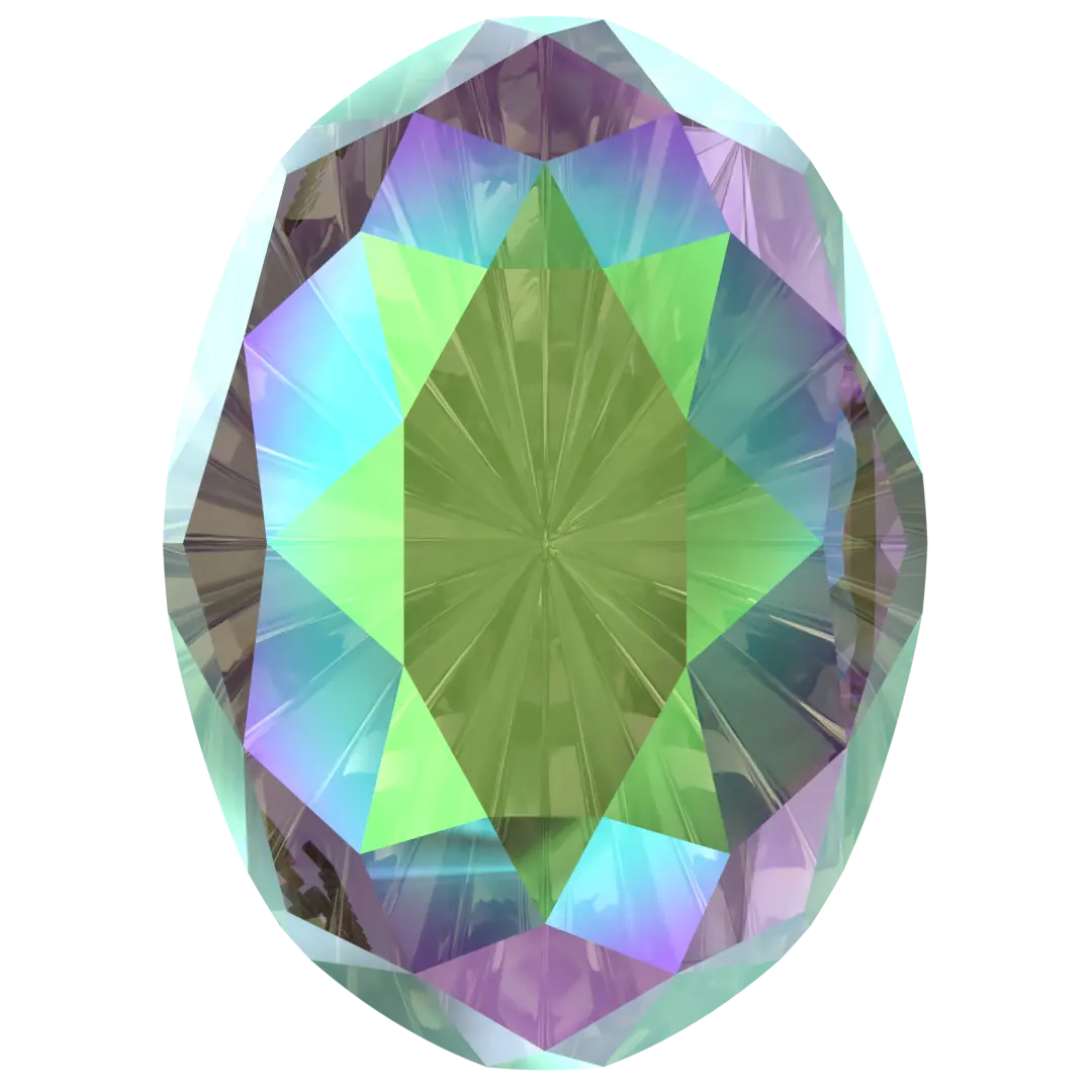 Swarovski Fancy Stones Mystic Oval (4160) Crystal Paradise Shine - Bluestreak Crystals