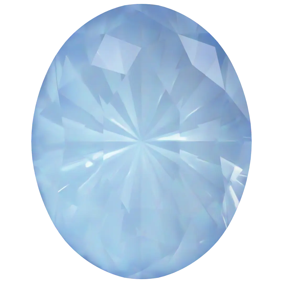 Swarovski Fancy Stones Mystic Oval (4160) Crystal Sky Ignite UNFOILED - Bluestreak Crystals