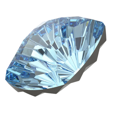 Swarovski Fancy Stones Mystic Square (4460) Aquamarine - Bluestreak Crystals