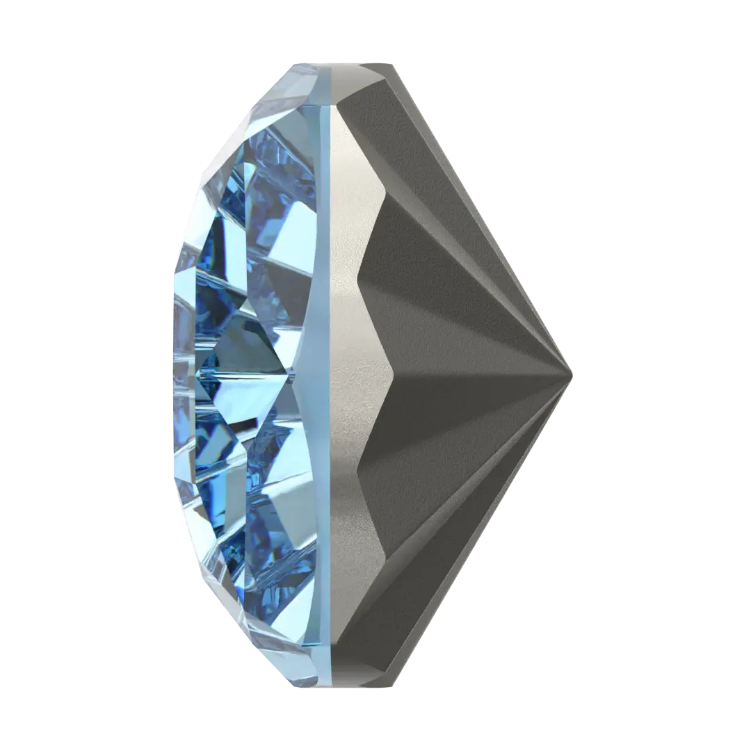 Swarovski Fancy Stones Mystic Square (4460) Aquamarine - Bluestreak Crystals