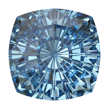 Swarovski Fancy Stones Mystic Square (4460) Aquamarine - Bluestreak Crystals