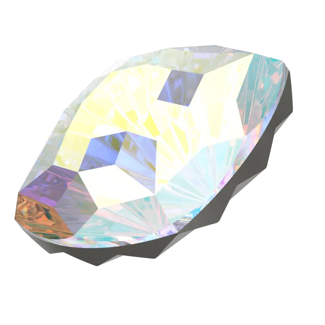 Swarovski Fancy Stones Mystic Square (4460) Crystal AB - Bluestreak Crystals