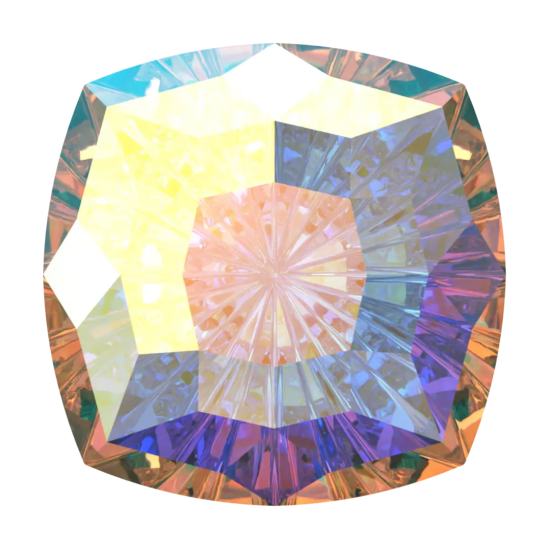 Swarovski Fancy Stones Mystic Square (4460) Crystal AB - Bluestreak Crystals