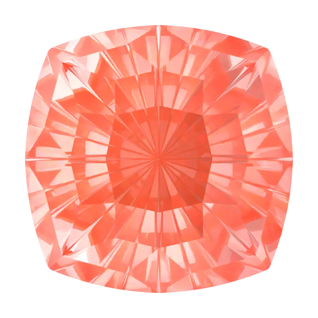 Swarovski Fancy Stones Mystic Square (4460) Crystal Orange Ignite UNFOILED - Bluestreak Crystals