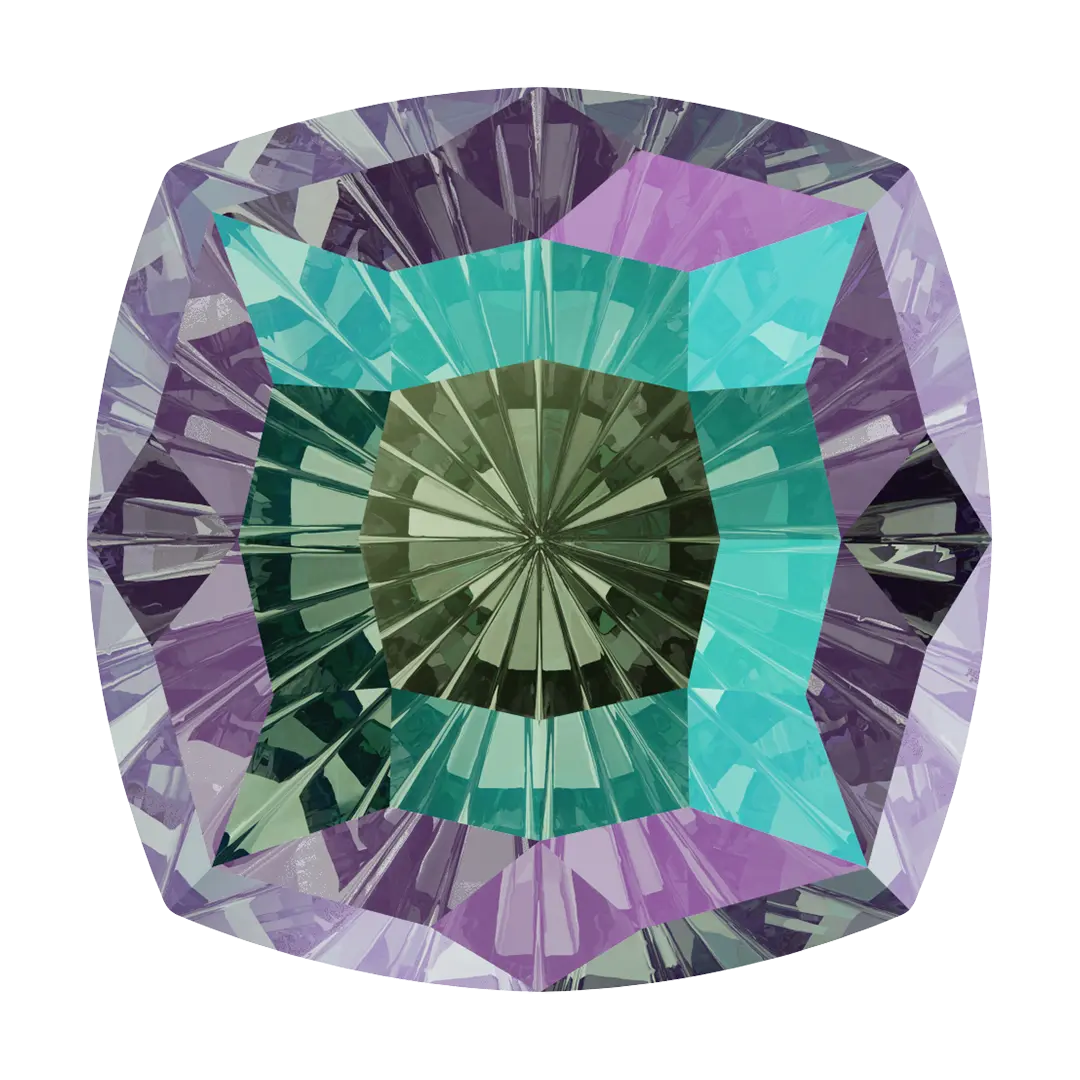 Swarovski Fancy Stones Mystic Square (4460) Crystal Paradise Shine - Bluestreak Crystals