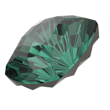 Swarovski Fancy Stones Mystic Square (4460) Emerald - Bluestreak Crystals