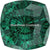 Swarovski Fancy Stones Mystic Square (4460) Emerald-Swarovski Fancy Stones-8mm - Pack of 72 (Wholesale)-Bluestreak Crystals