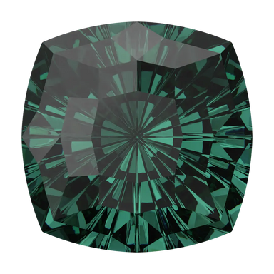 Swarovski Fancy Stones Mystic Square (4460) Emerald - Bluestreak Crystals