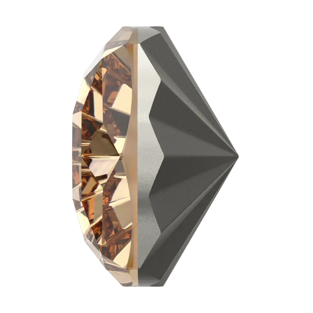 Swarovski Fancy Stones Mystic Square (4460) Light Colorado Topaz - Bluestreak Crystals