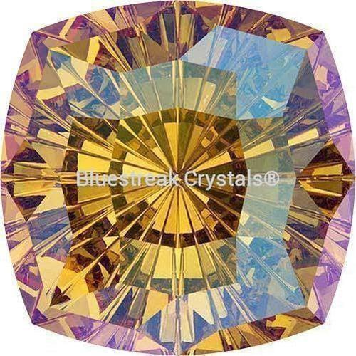 Swarovski Fancy Stones Mystic Square (4460) Light Topaz Shimmer-Swarovski Fancy Stones-8mm - Pack of 72 (Wholesale)-Bluestreak Crystals