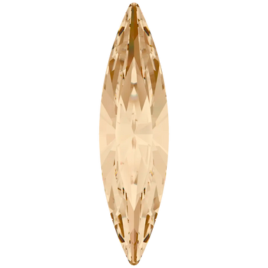 Swarovski Fancy Stones Navette (4200) Crystal Golden Shadow - Bluestreak Crystals