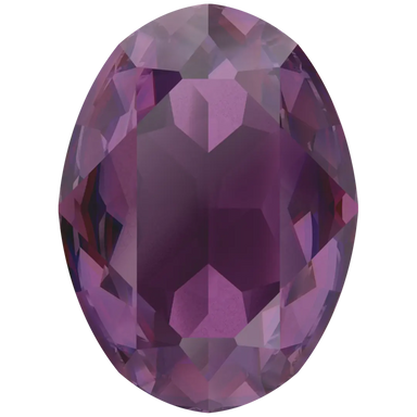 Swarovski Fancy Stones Oval (4120) Amethyst Ignite UNFOILED - Bluestreak Crystals