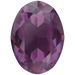 Swarovski Fancy Stones Oval (4120) Amethyst Ignite UNFOILED - Bluestreak Crystals