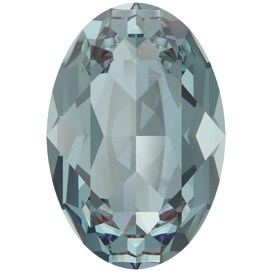 Swarovski Fancy Stones Oval (4120) Aquamarine Ignite UNFOILED - Bluestreak Crystals