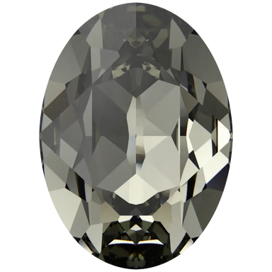 Swarovski Fancy Stones Oval (4120) Black Diamond - Bluestreak Crystals