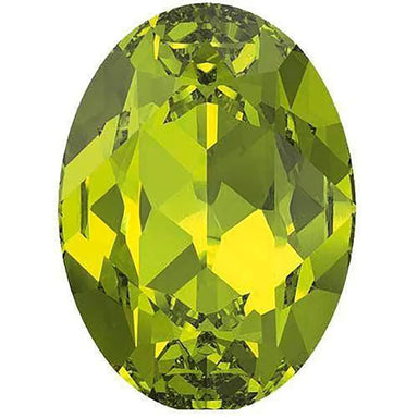 Swarovski Fancy Stones Oval (4120) Citrus Green - Bluestreak Crystals