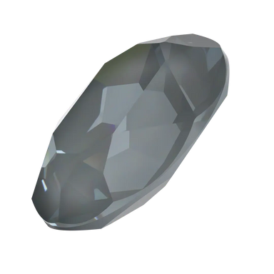 Swarovski Fancy Stones Oval (4120) Crystal Dark Grey Ignite UNFOILED - Bluestreak Crystals