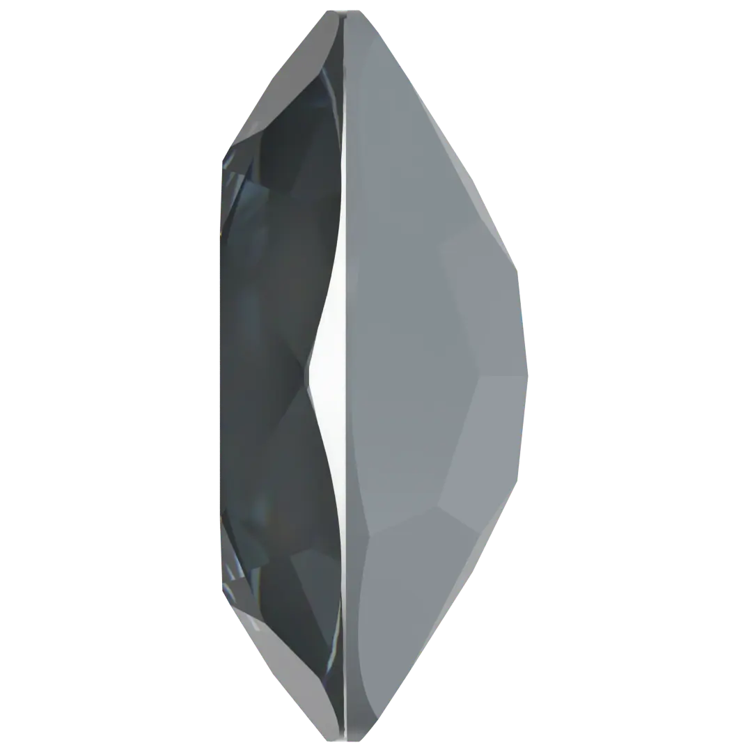 Swarovski Fancy Stones Oval (4120) Crystal Dark Grey Ignite UNFOILED - Bluestreak Crystals