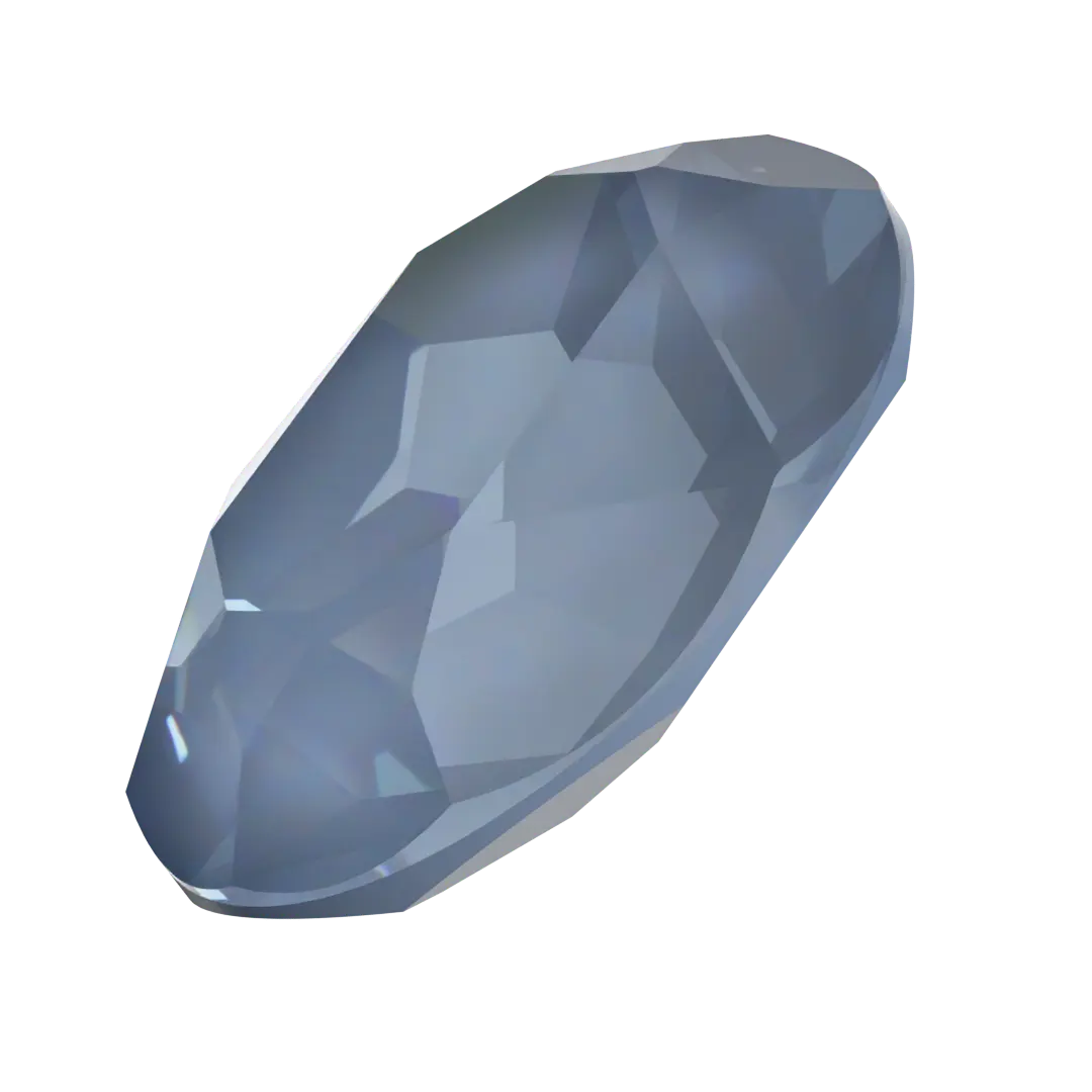 Swarovski Fancy Stones Oval (4120) Crystal Denim Ignite UNFOILED - Bluestreak Crystals