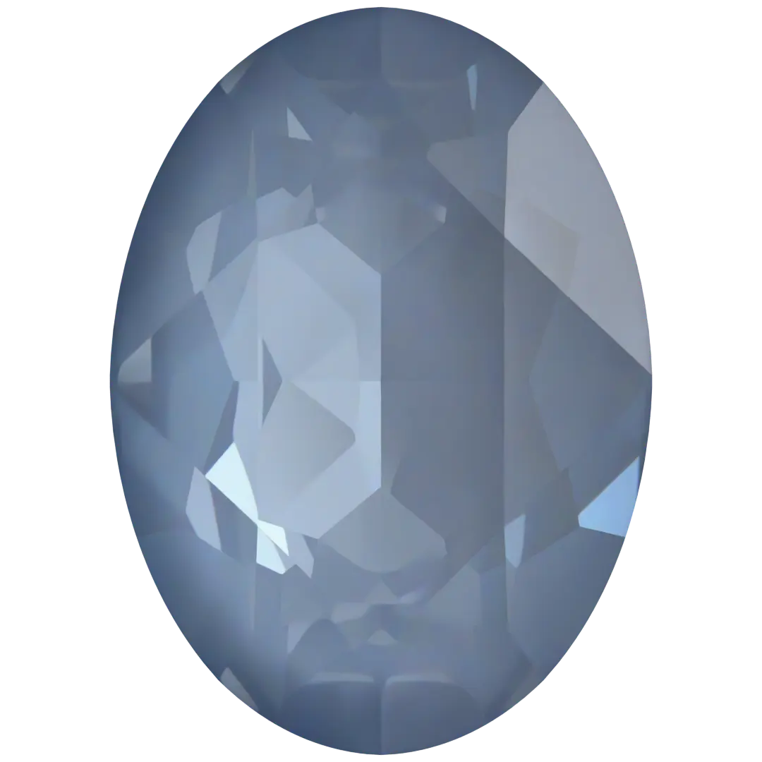 Swarovski Fancy Stones Oval (4120) Crystal Denim Ignite UNFOILED - Bluestreak Crystals