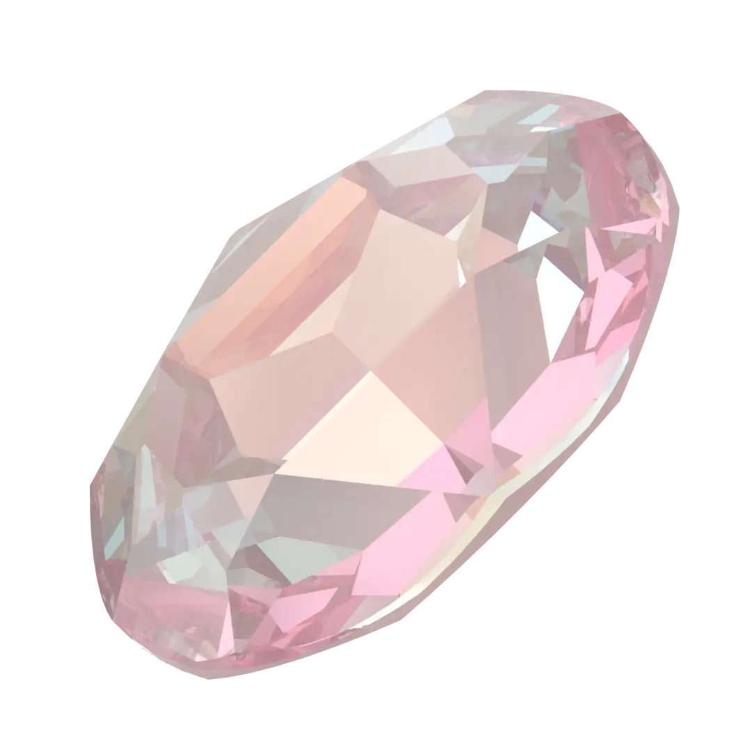 Swarovski Fancy Stones Oval (4120) Crystal Dusty Pink Delite UNFOILED - Bluestreak Crystals